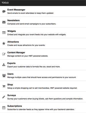 Ticketing tools
