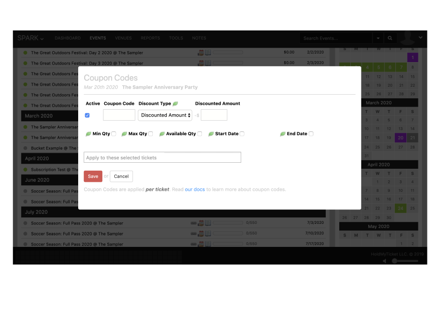 HoldMyTicket Coupons and Promo Code Screenshot