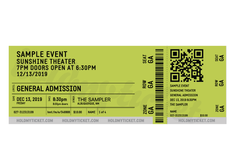 ticket examples