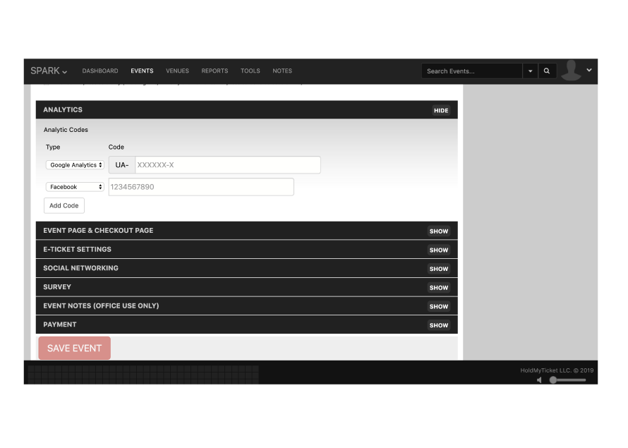 HoldMyTicket Ticket Data, Social Media Ticketing