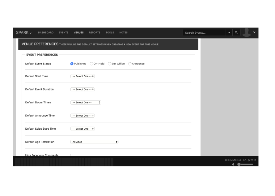 HoldMyTicket Automated Event Creation