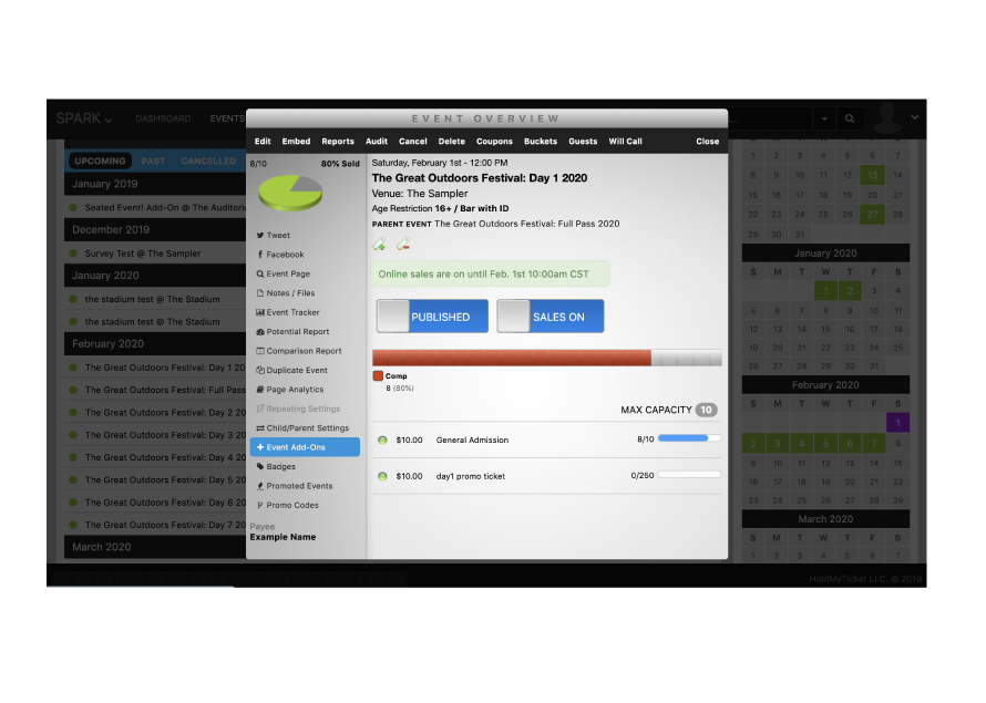 HoldMyTicket Ticketing Tools Add-Ons
