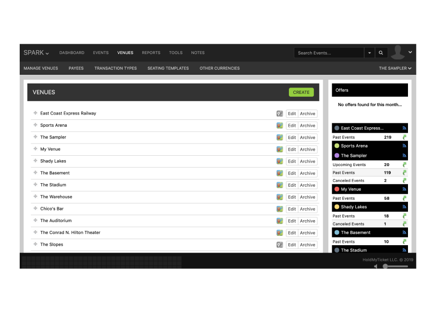 HoldMyTicket Ticketing for Unlimited Venues, Unlimited Events, Unlimited Tickets